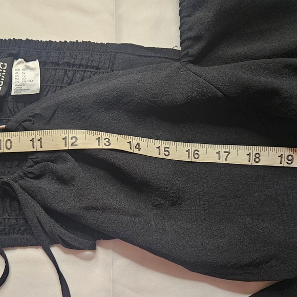 Divided Juniors Black Long Sleeve Cropped Top Size XL - Picture 8 of 11